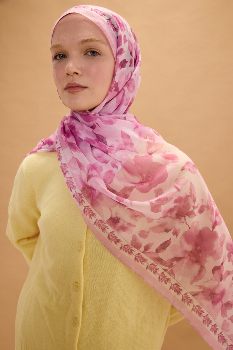 Tokyo Rami Şal - Pembe - 4