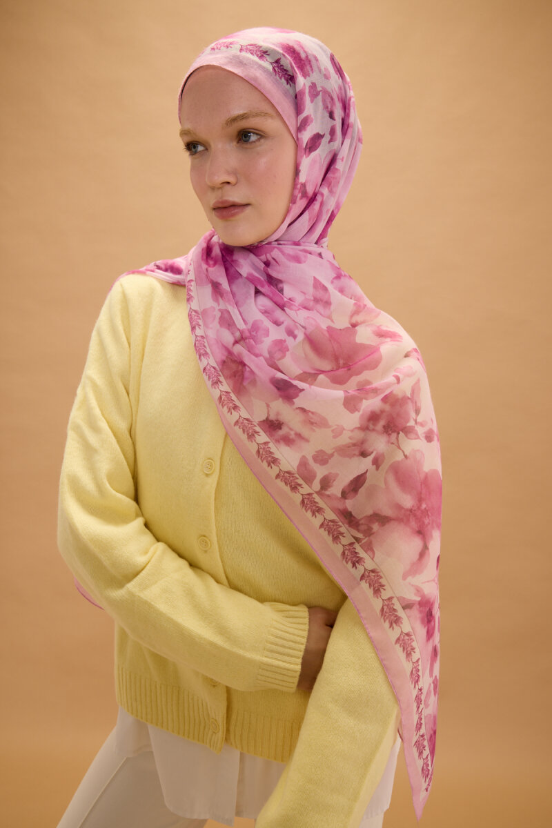 Tokyo Rami Şal - Pembe - 3