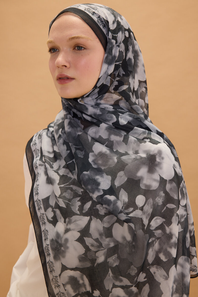 Tokyo Rami Şal - Siyah - 3