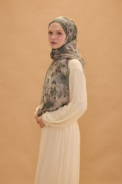 Tokyo Soft Pamuk Şal - Haki 