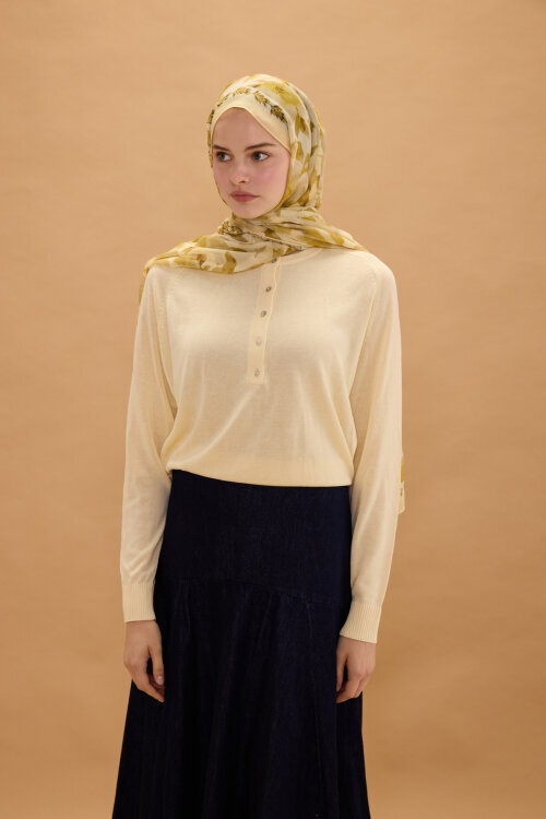 Tokyo Soft Pamuk Şal - Tereyağ Sarısı 
