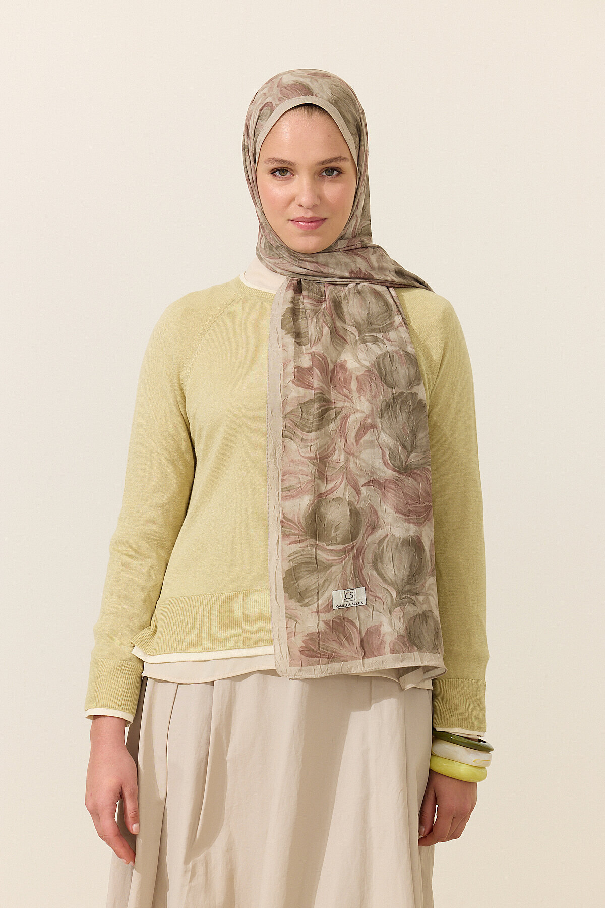 Tulip Kraş Şal - Çağla - Camellia Scarfs