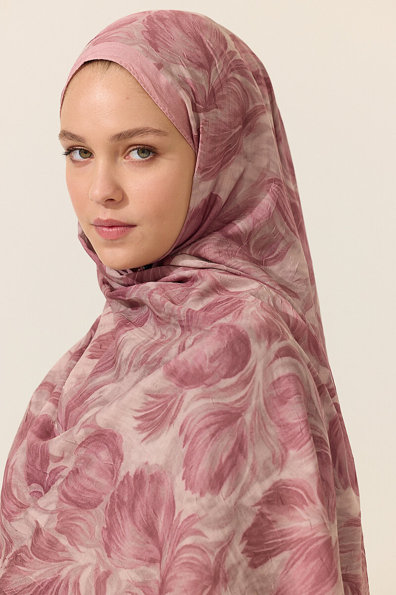 Tulip Kraş Şal - Pembe - 4