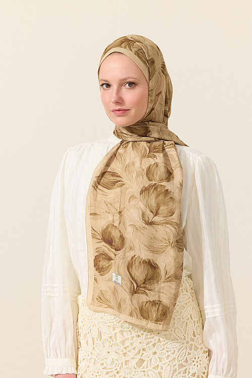 Tulip Kraş Şal - Tereyağ Sarısı - Camellia Scarfs