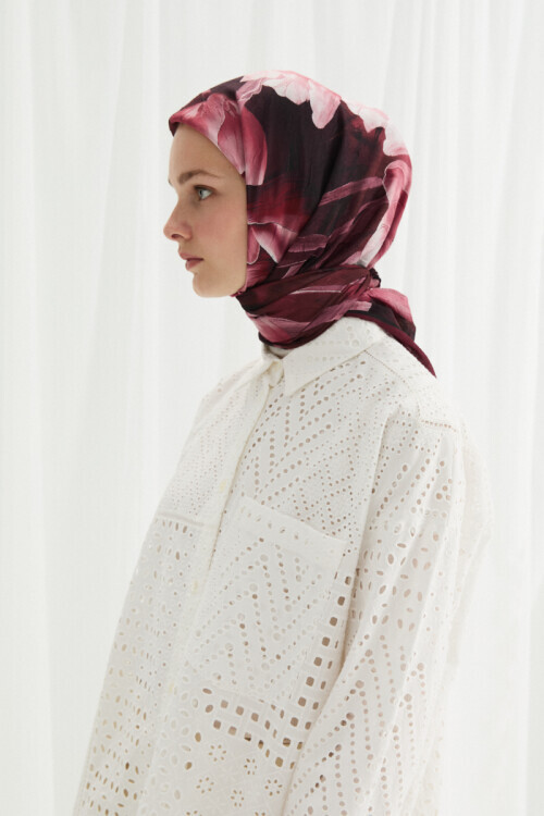 Tulipano Kraş Eşarp - Bordo - Camellia Scarfs