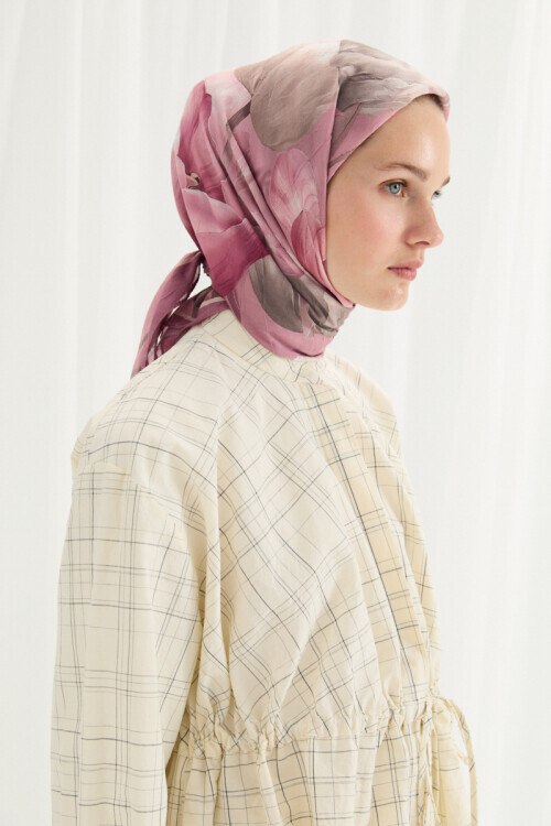 Tulipano Kraş Eşarp - Pembe - Camellia Scarfs