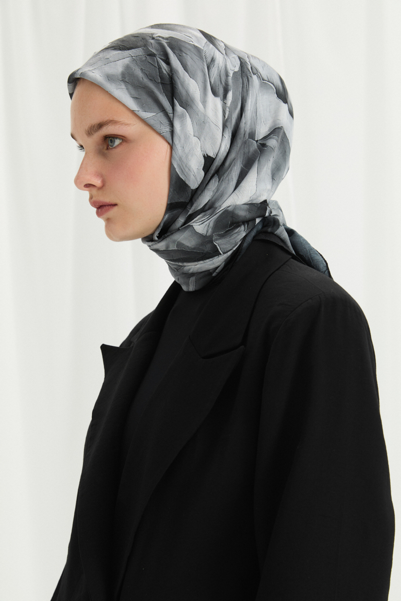 Tulipano Kraş Eşarp - Siyah - 3