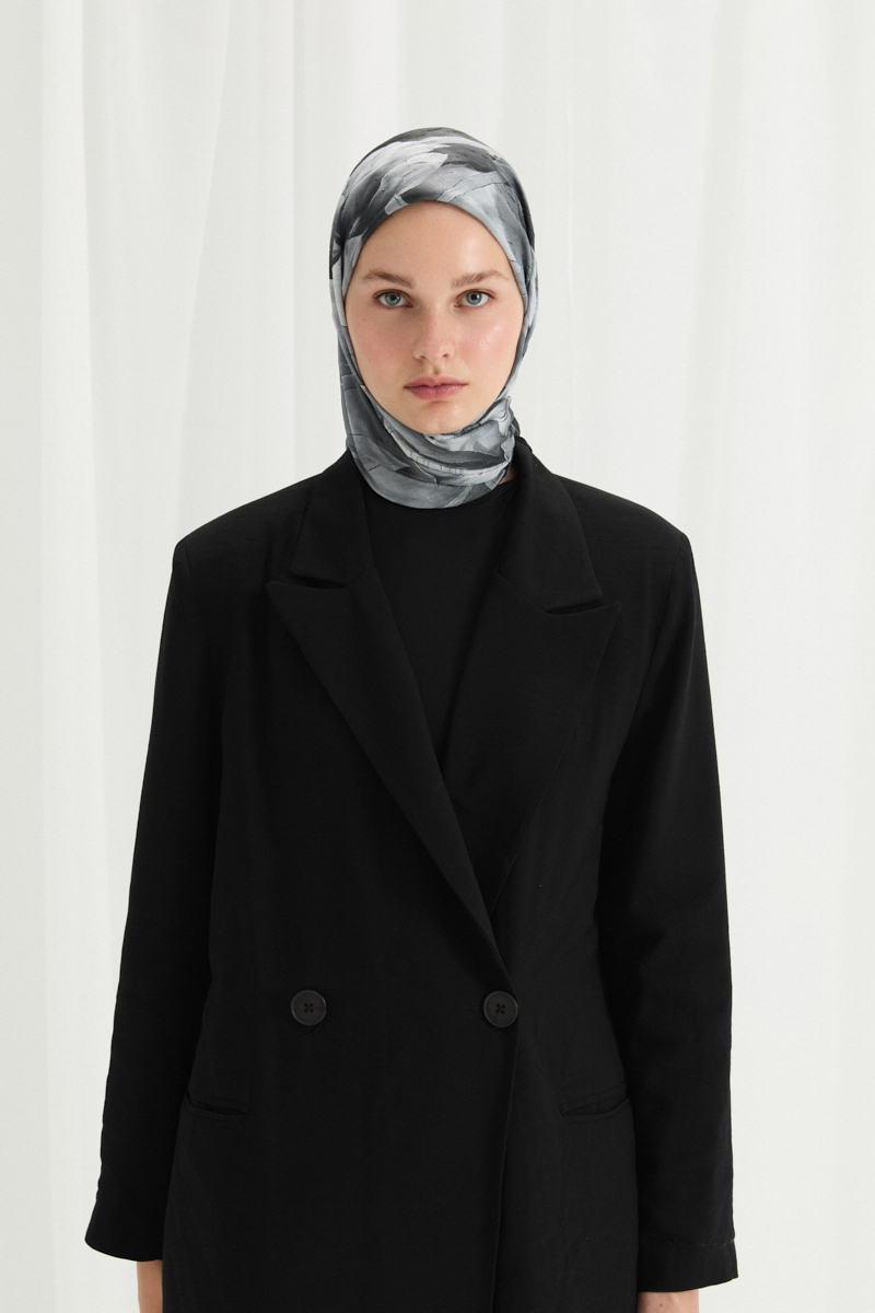 Tulipano Kraş Eşarp - Siyah - 2