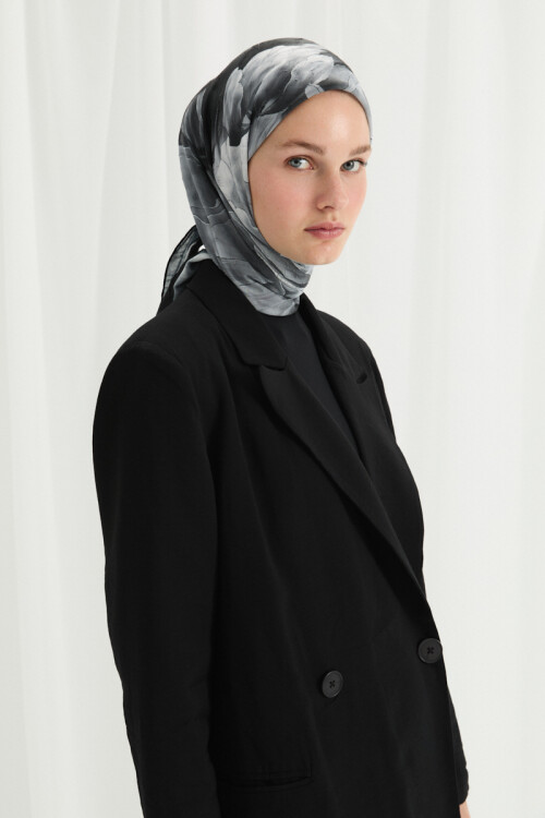 Tulipano Kraş Eşarp - Siyah - Camellia Scarfs