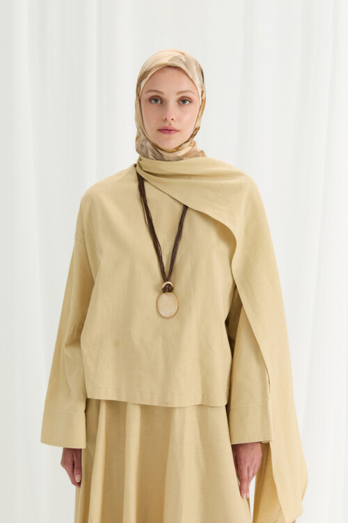 Tulipano Kraş Eşarp - Tereyağ Sarısı - Camellia Scarfs (1)