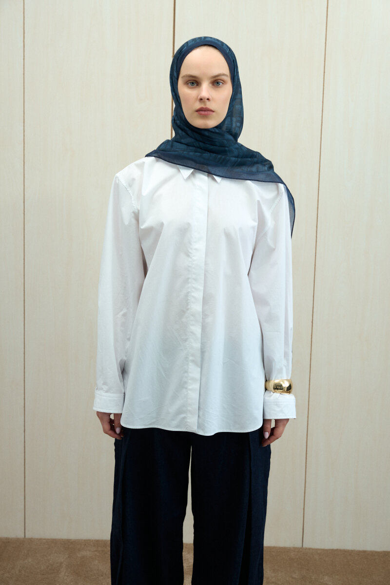 Valentina Rami Şal - Lacivert - 4