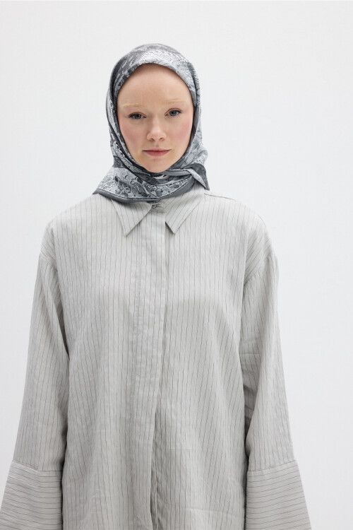 Vela Desen Soft Eşarp - Gri - Camellia Scarfs (1)