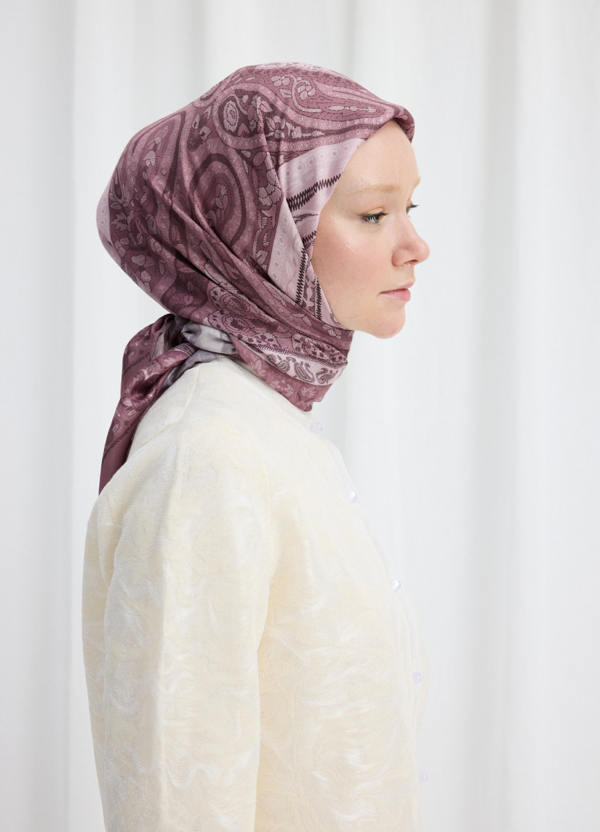 Vela Desen Soft Eşarp - Gül Kurusu - 4