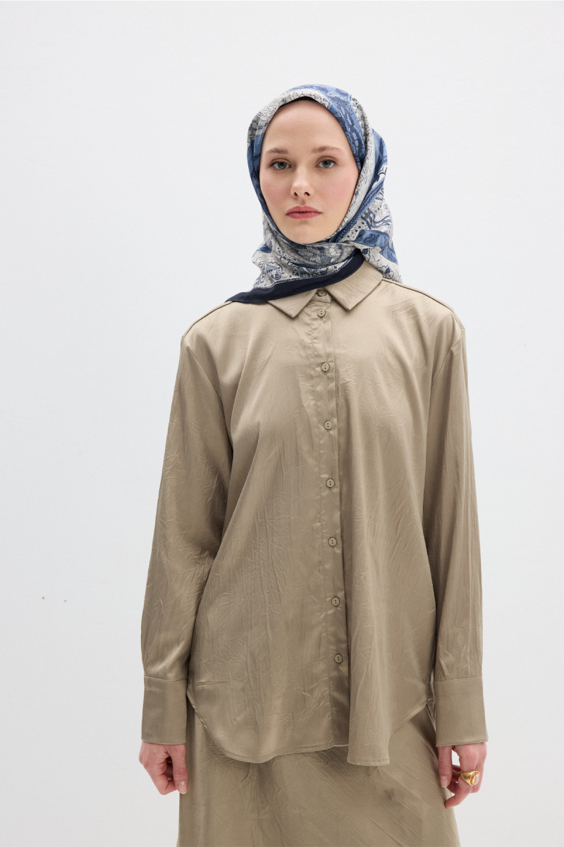 Vela Desen Soft Eşarp - Lacivert - 2