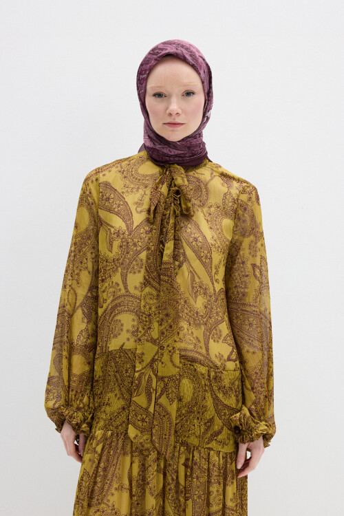 Vela Desen Soft Eşarp - Mürdüm - Camellia Scarfs (1)