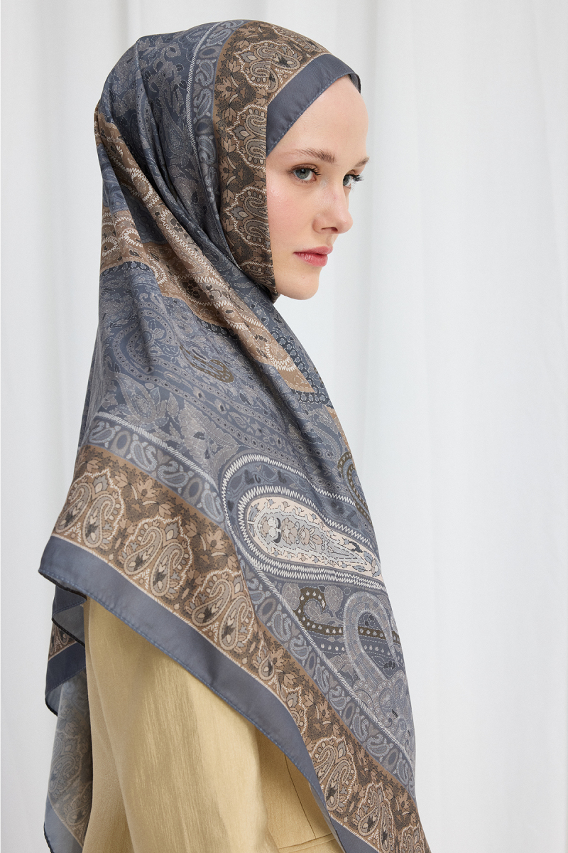 Vela Desen Soft Şal - Gri - 2