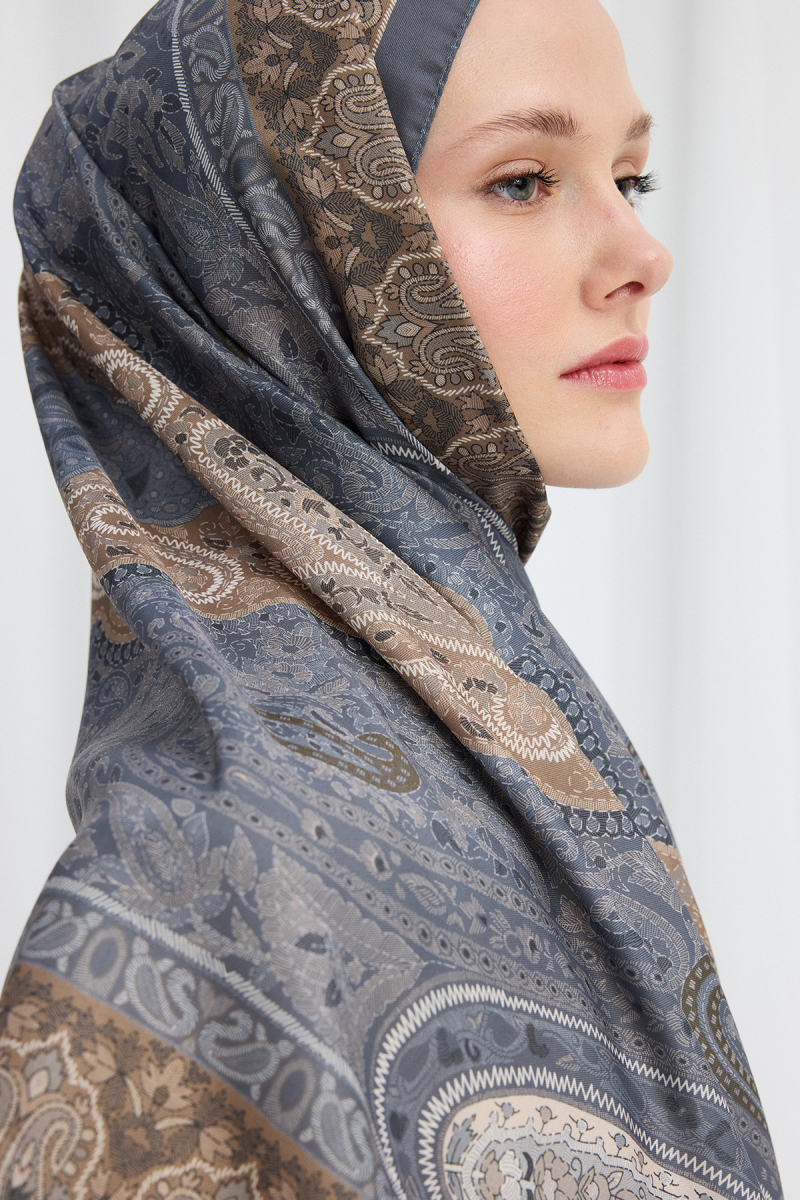 Vela Desen Soft Şal - Gri - 3
