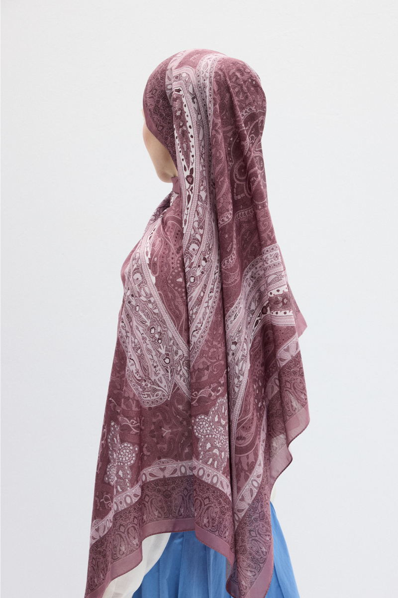 Vela Desen Soft Şal - Gül Kurusu - 3