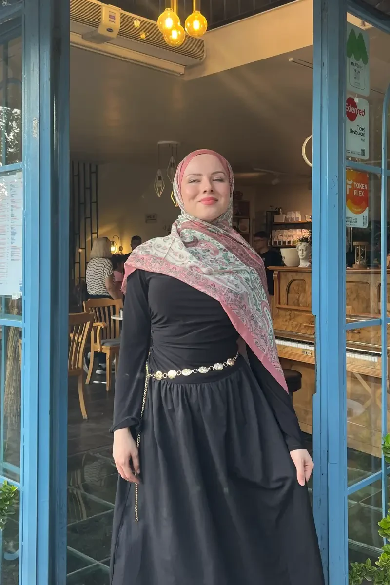 Vela Desen Soft Şal - Şeker Pembe - 3