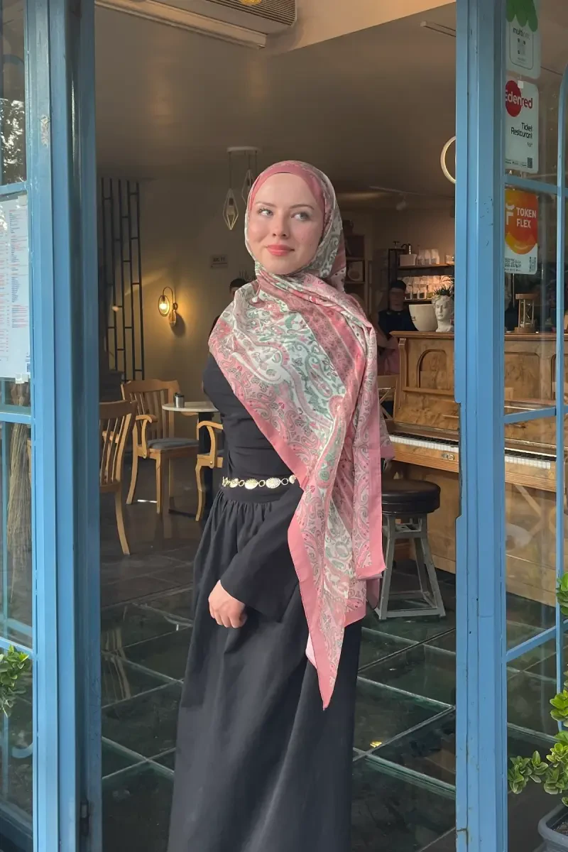 Vela Desen Soft Şal - Şeker Pembe - 2