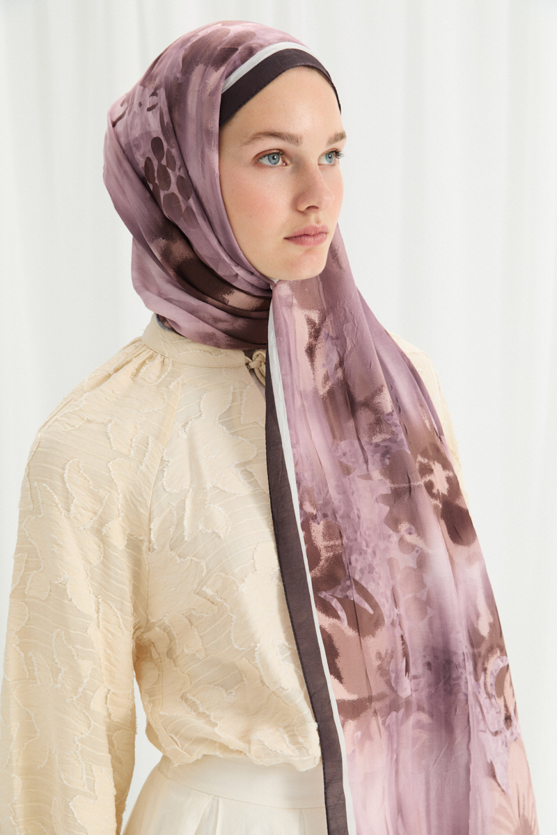 Velvet Kraş Şal - Gül Kurusu - 3