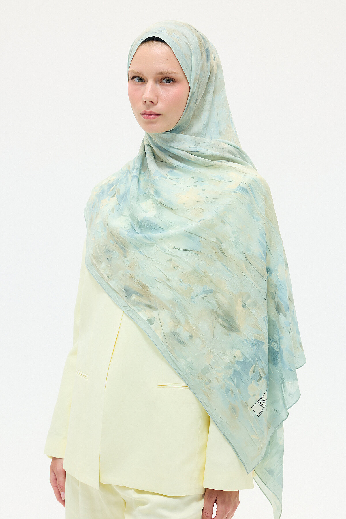 Velvet Kraş Şal - Mint - Camellia Scarfs