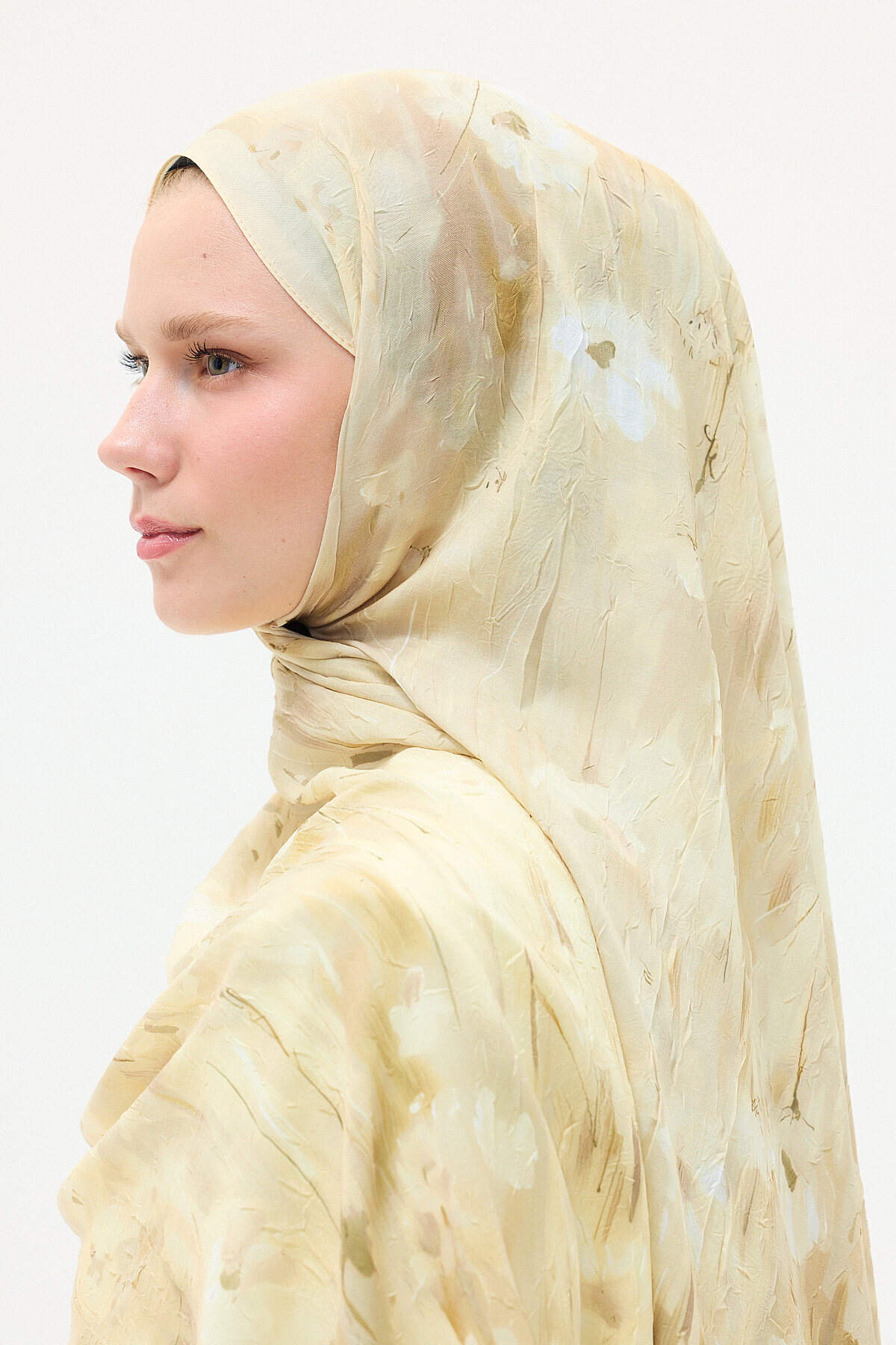 Velvet Kraş Şal - Tereyağ Sarısı - Camellia Scarfs (1)