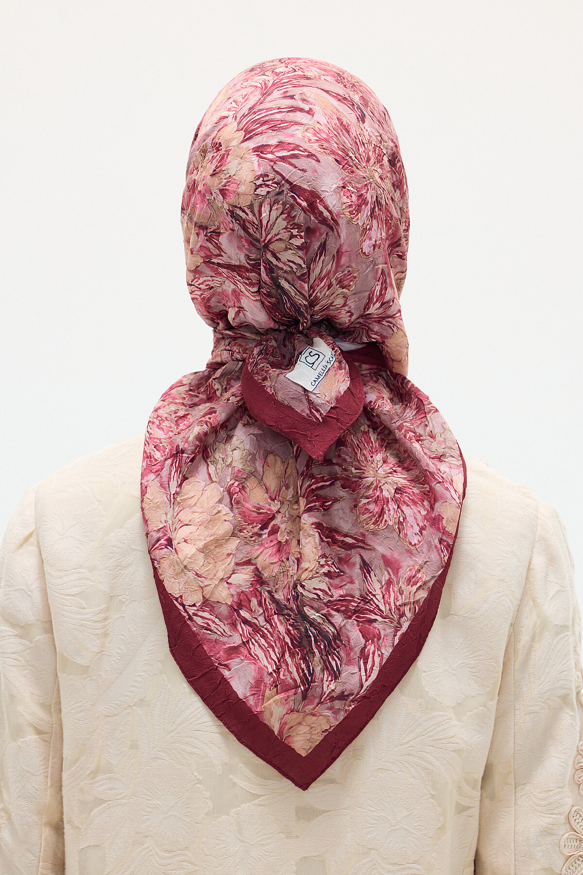 Verona Kraş Eşarp - Bordo - Camellia Scarfs (1)