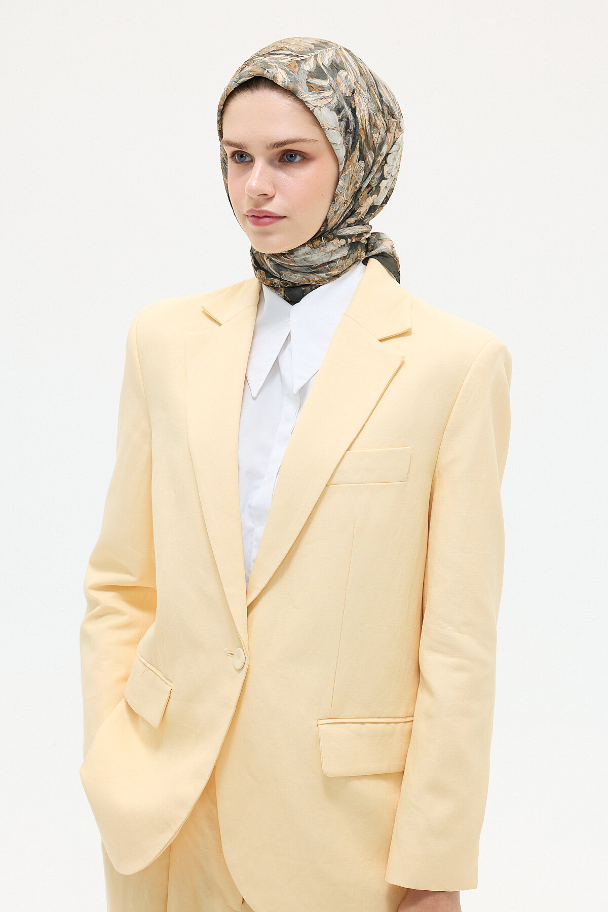 Verona Kraş Eşarp - Haki - Camellia Scarfs