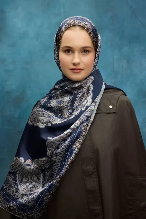 Vintage Shine Collection - Lacivert - Camellia Scarfs