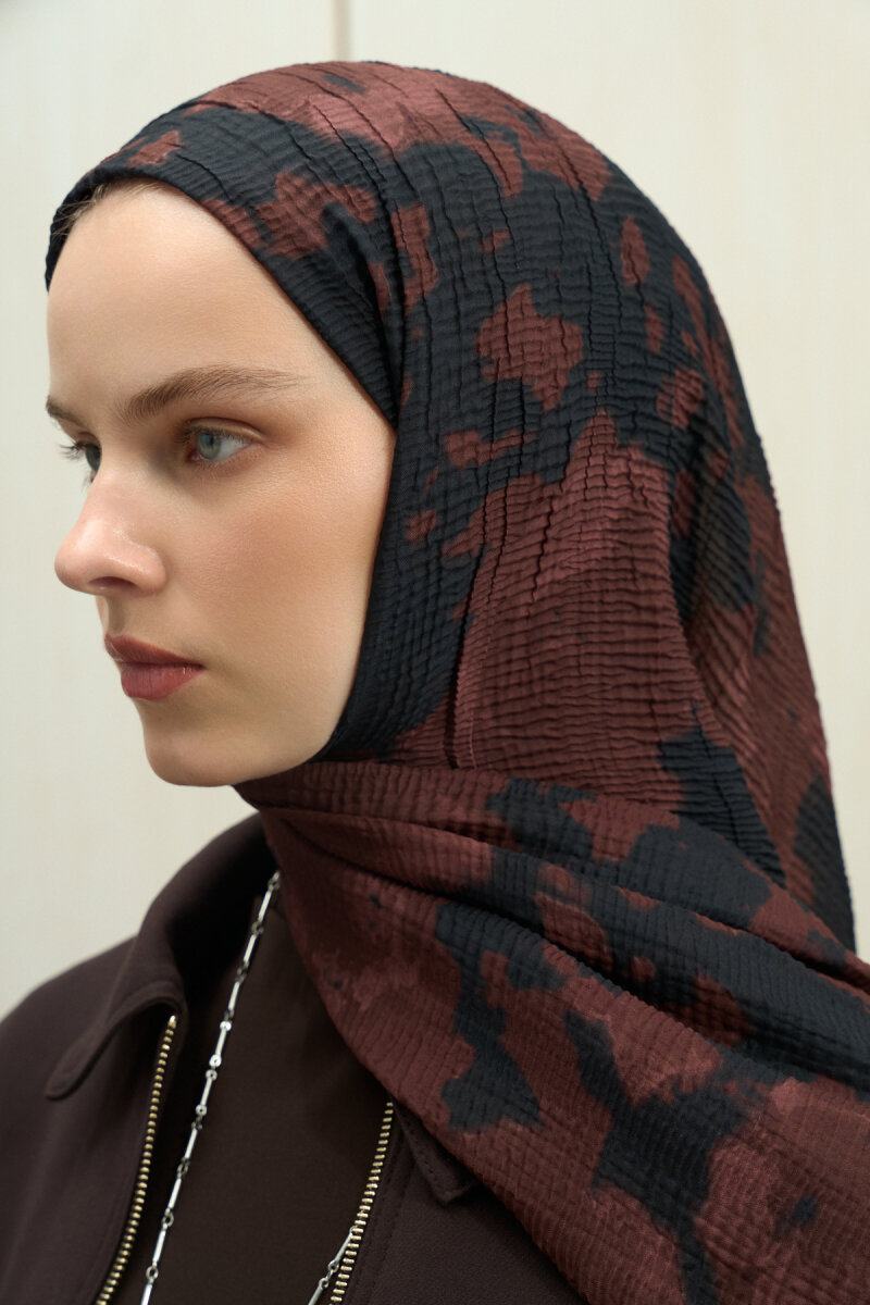 Winter Haze Müslin Şal - Acı Kahve - 2