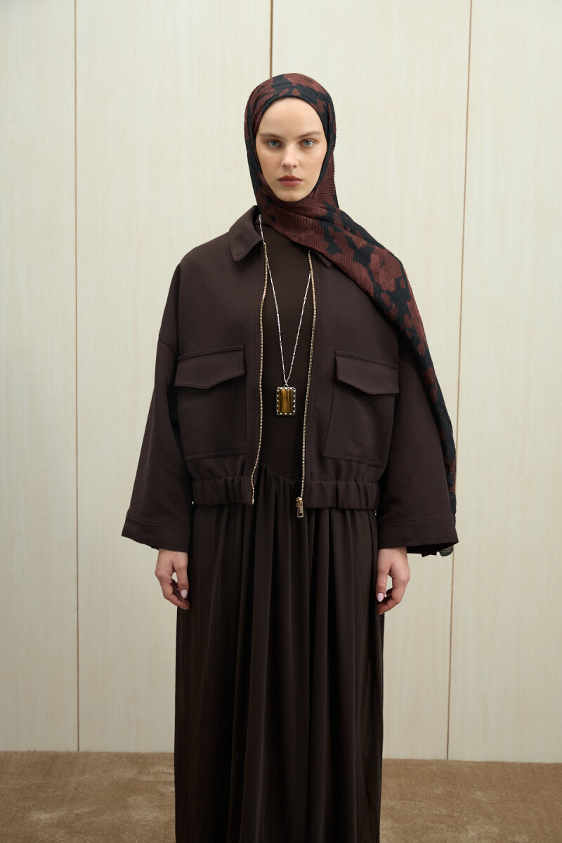 Winter Haze Müslin Şal - Acı Kahve - 4