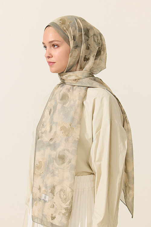 Zenya Soft Pamuk Şal - Çağla - Camellia Scarfs (1)