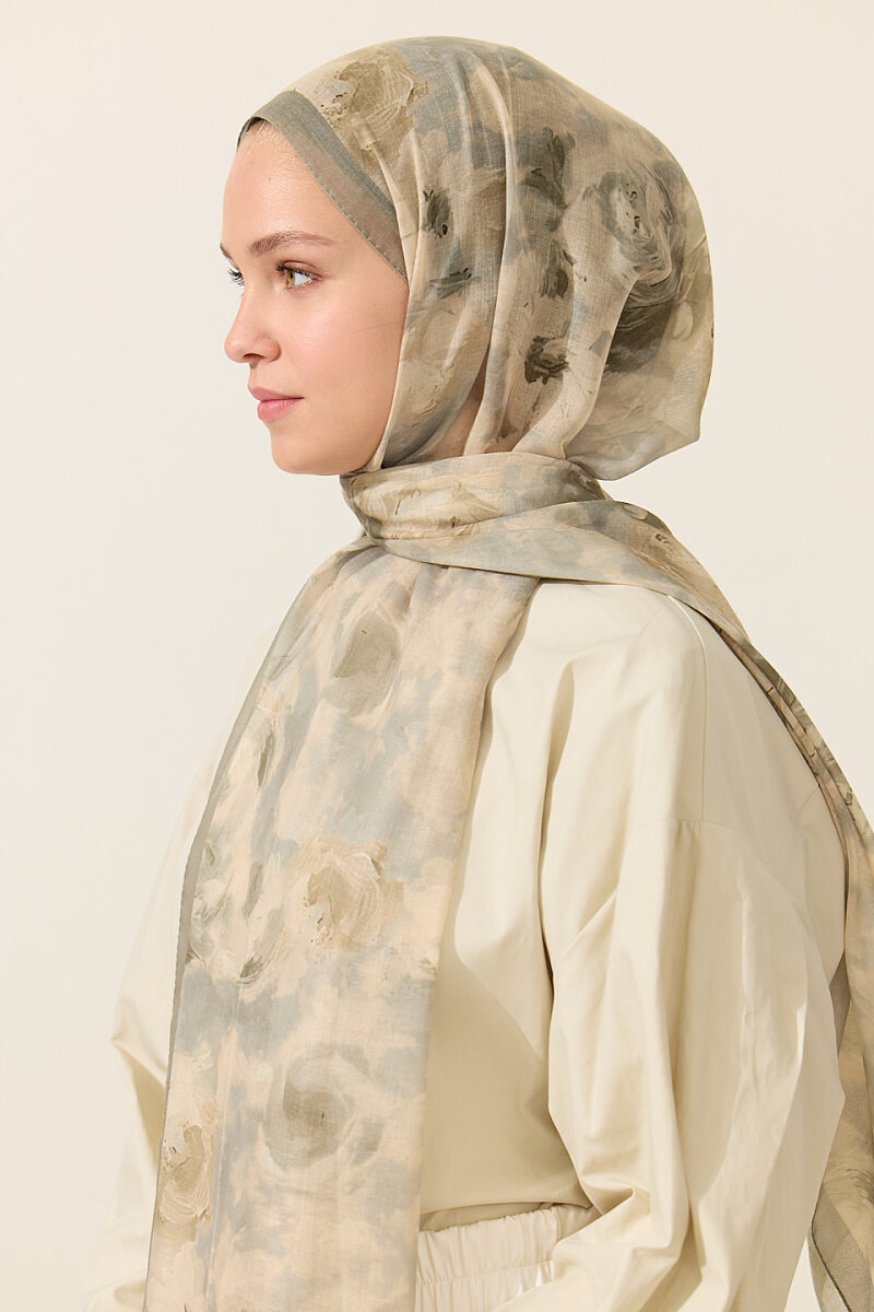 Zenya Soft Pamuk Şal - Çağla - 4