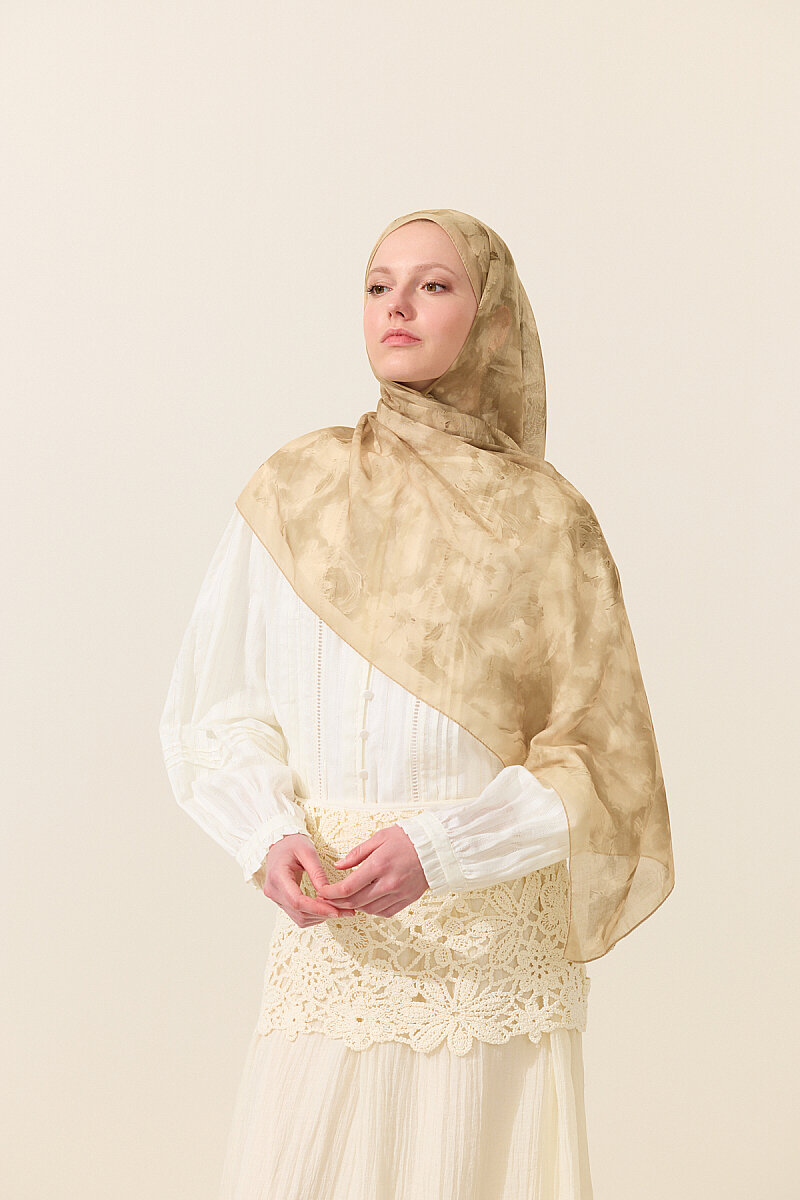 Zenya Soft Pamuk Şal - Sarı - 2